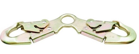 Bourdon Forge Spreader Snap Hook for lowering from a helicopter included with K9 Armor dual ballistic-spikeproof vest