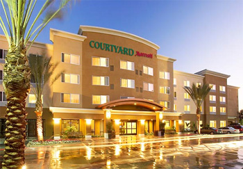 Follow the link to make a reservation at the Courtyard Marriott in Anaheim