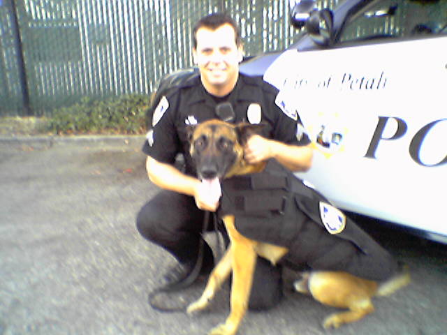 K9 Max and Officer Cox, Petaluma P.D.