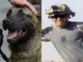 Stanislaus County Sheriff K9 Cody and Army Spc Cody Moore (photo by Moore family)