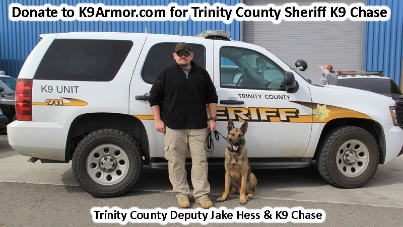 Trinity County Sheriff Deputy Jake Hess and K9 Chase